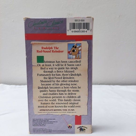 Rudolph the Red-Nosed Reindeer VHS 1989 F.H.E. Vintage Kid Christmas Movie - Picture 3 of 6